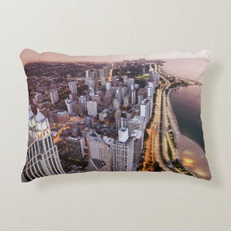 USA, Illinois, Chicago, Luftaufnahme von See Zierkissen