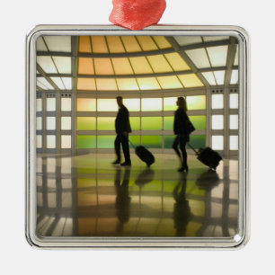 USA, Illinois, Chicago: O'Hare International Silbernes Ornament