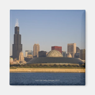 USA, Illinois, Chicago, Stadt-Skyline mit Adler Magnet