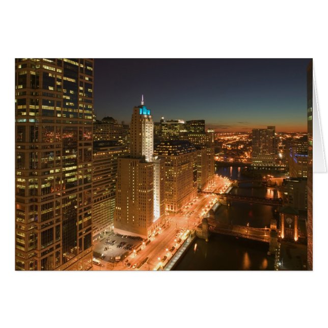 USA, Illinois, Chicago: The Loop: Gebäude (Vorderseite (Horizontal))