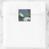 USA, Illinois, Chicago: The Loop: North Staat Quadratischer Aufkleber (Tasche)