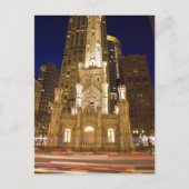 USA, Illinois, Chicago, Wasserturm beleuchtet Postkarte (Vorderseite)