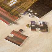 USA, Illinois, Chicago, Wasserturm beleuchtet Puzzle (Seite)