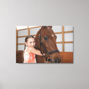 USA, Illinois, Metamora, Portrait des Lächelns Leinwanddruck