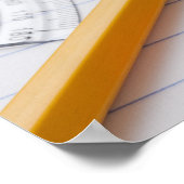 USA, Illinois, Metamora, Stillleben mit Schule Poster (Ecke)