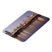 USA, Illinois, Skyline von Chicago bei Dämmerung Magnet (Linke Seite)