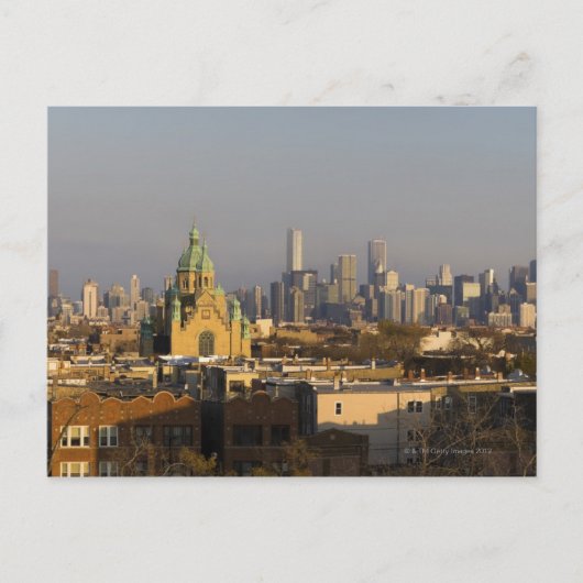 USA, Illinois, Skyline von Chicago Postkarte (Vorderseite)