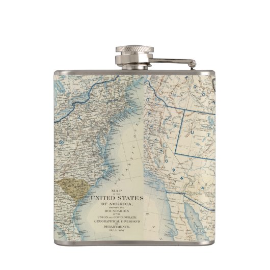 USA im Dezember 1860 Flachmann (Rückseite)