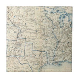 USA im Dezember 1860 Fliese