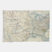 USA im Dezember 1860 Geschirrtuch (Horizontal)