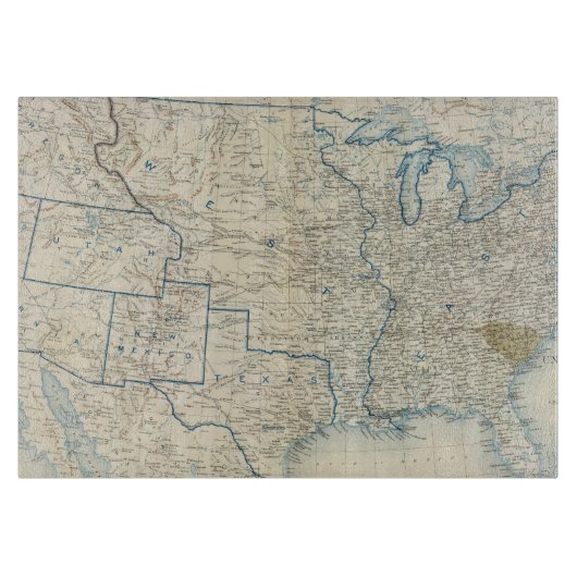 USA im Dezember 1860 Schneidebrett (Vorderseite)