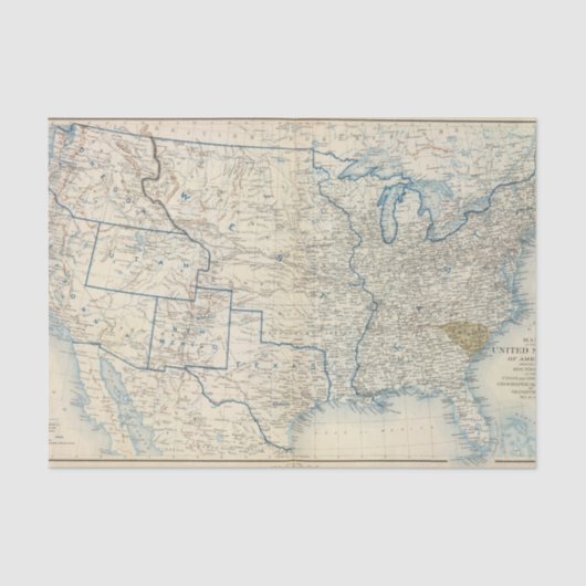 USA im Dezember 1860 Seidenpapier (Vorderseite)