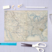 USA im Dezember 1860 Seidenpapier (Handwerk)