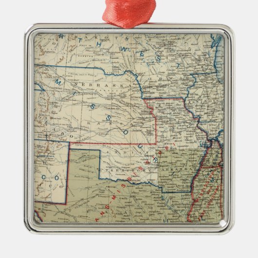USA im Dezember 1863 Silbernes Ornament (Vorne)