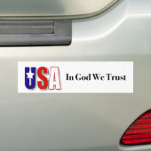 USA "im Gott vertrauen wir" Autoaufkleber (Auf Auto)