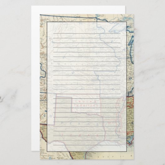 USA im Juni 1861 Briefpapier (Vorne/Hinten)