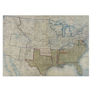USA im Juni 1861 Schneidebrett