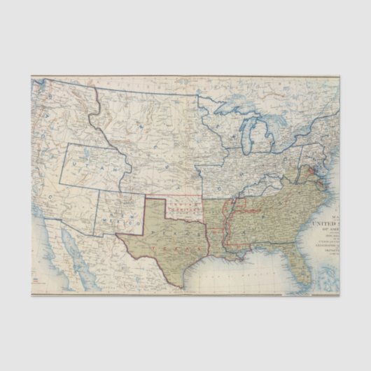 USA im Juni 1861 Seidenpapier (Vorderseite)