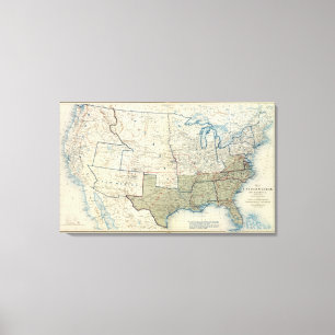 USA im Juni 1862 Leinwanddruck