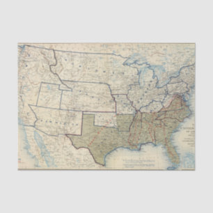 USA im Juni 1864 Seidenpapier