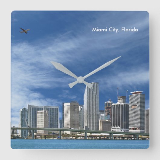 USA Image for Square Wall Uhr (Vorderseite)