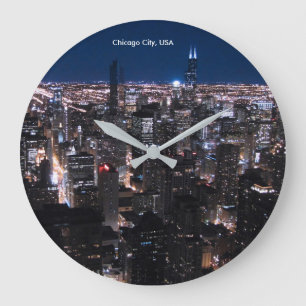 USA-Image für die runde Wall-Uhr Große Wanduhr