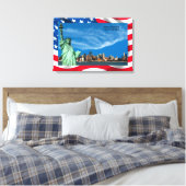 USA Image für verpackte Leinwand (Insitu (Schlafzimmer))