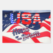 USA in Ehrenflagge Geschenkpapier Set (Vorderseite 2)