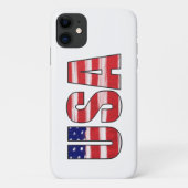 USA in Flaggenfarben Case-Mate iPhone Hülle (Rückseite)
