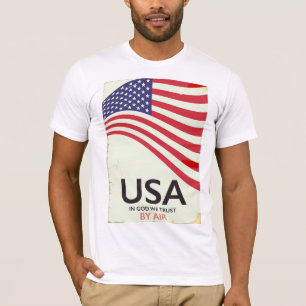 USA "In god we Trust" Vintage Poster T-Shirt