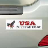 USA in Gott Wir vertrauen Eagle Autoaufkleber (Auf Auto)