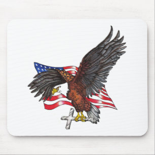 USA in Gott Wir vertrauen Eagle Mousepad