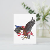 USA in Gott Wir vertrauen Eagle Postkarte (Stehend Vorderseite)