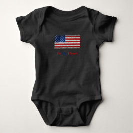 USA in meiner Herbst-USA-Flagge Baby Strampler