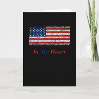 USA in meiner Herbst-USA-Flagge Karte