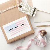 USA in Morse Code mit Flag Sticker - Anpassen (Schenken)