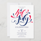 USA Independence Bash Einladung (Vorderseite)