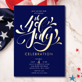 USA Independence Bash Folieneinladung