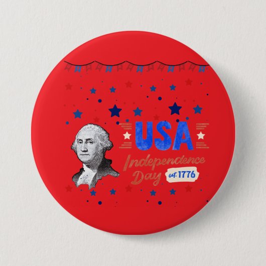 USA Independence Day Button (Vorderseite)