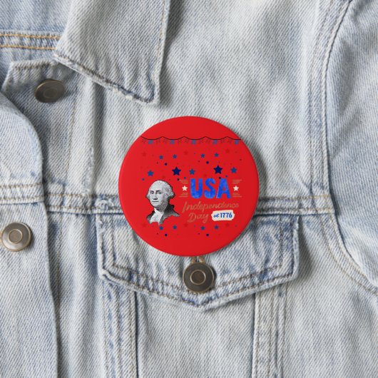 USA Independence Day Button (Beispiel)