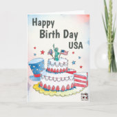 USA Independence Day - Cake Karte (Vorderseite)