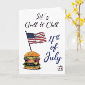 USA Independence Day - Chill Karte (Gelbe Blume)