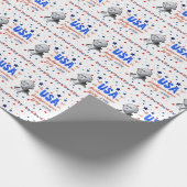 USA Independence Day Geschenkpapier (Ecke)