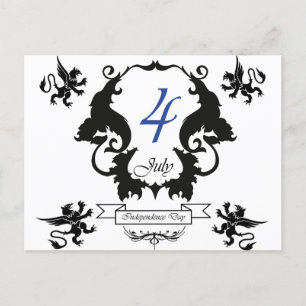 USA Independence Day Grußkarte Postkarte