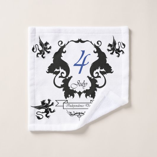 USA Independence Day Grußkarte Waschlappen (Waschlappen)