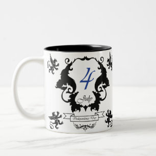 USA Independence Day Grußkarte Zweifarbige Tasse