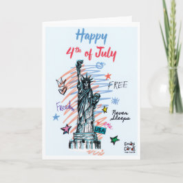 USA Independence Day - Liberty Karte