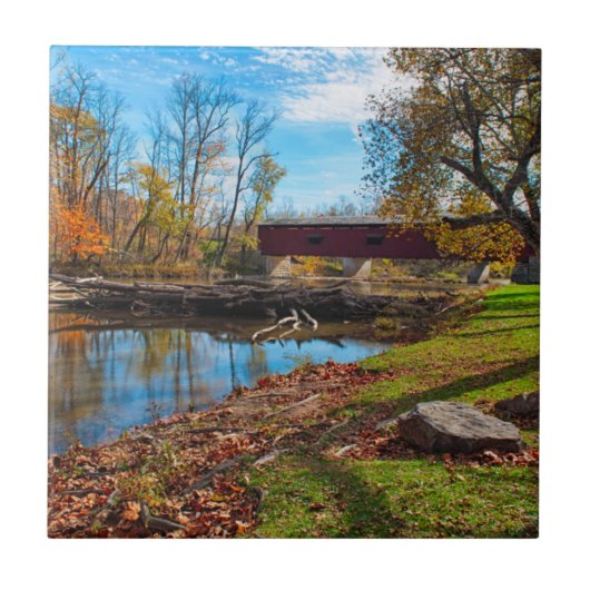 USA, Indiana, Cataract Falls Staat Recreation Fliese (Vorderseite)