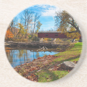 USA, Indiana, Cataract Falls Staat Recreation Getränkeuntersetzer