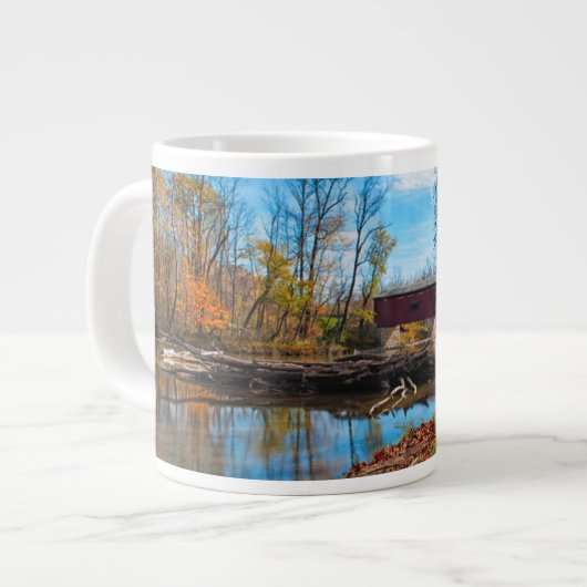 USA, Indiana, Cataract Falls Staat Recreation Jumbo-Tasse (Vorderseite Links)